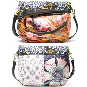 DESIGUAL Spain $129 Folded Paradiso Convertible Crossbody Bag Purse